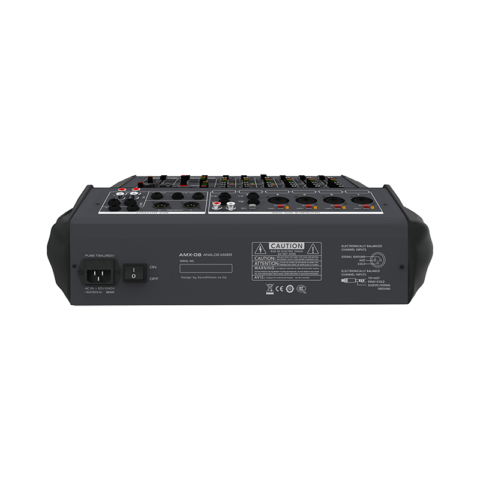 มิกเซอร์ อนาล็อก Soundvision AMX-08 ด้านหลัง