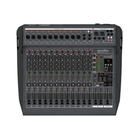 มิกเซอร์ อนาล็อก Soundvision AMX-14 ด้านหน้า