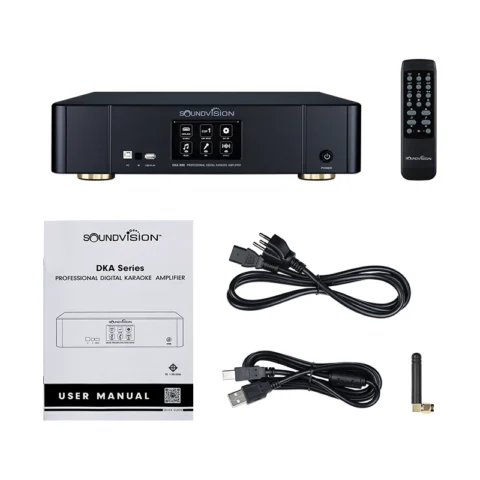 แอมป์คาราโอเกะ SoundVision DKA 900 อุปกรณ์ภายในกล่อง