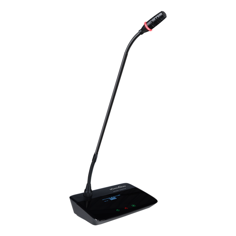 ไมโครโฟนประชุมระบบดิจิตอลแบบไร้สายแบบสัมผัส (ไมค์ประธาน) SoundVision-DWS-2000C ด้านข้างขวา