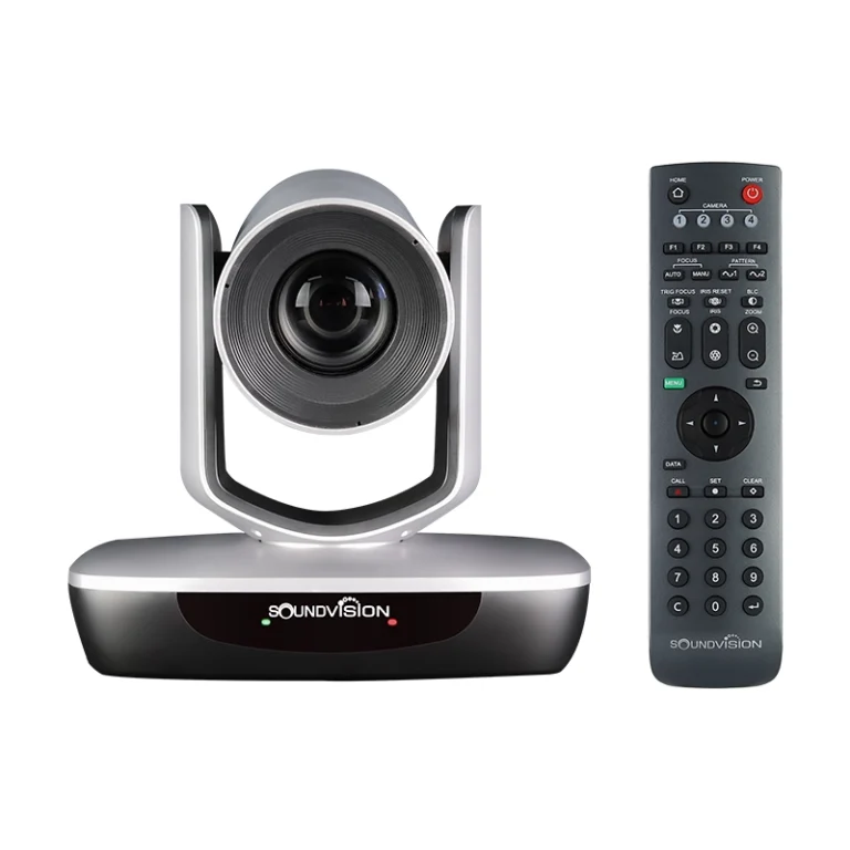กล้องคอนเฟอเรนซ์ SoundVision HD-400T ด้านหน้าพร้อมรีโมท