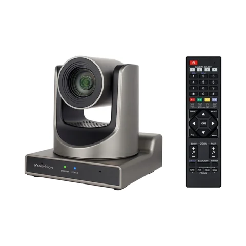 กล้องคอนเฟอเรนซ์ SoundVision HD-400U-Plus ด้านหน้าพร้อมรีโมท