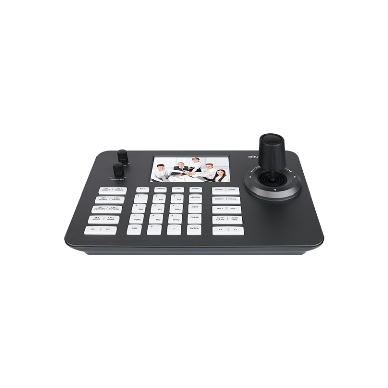 คีย์บอร์ดคอนโทรลกล้อง PTZ SoundVision-KBD-2023D ด้านหน้า