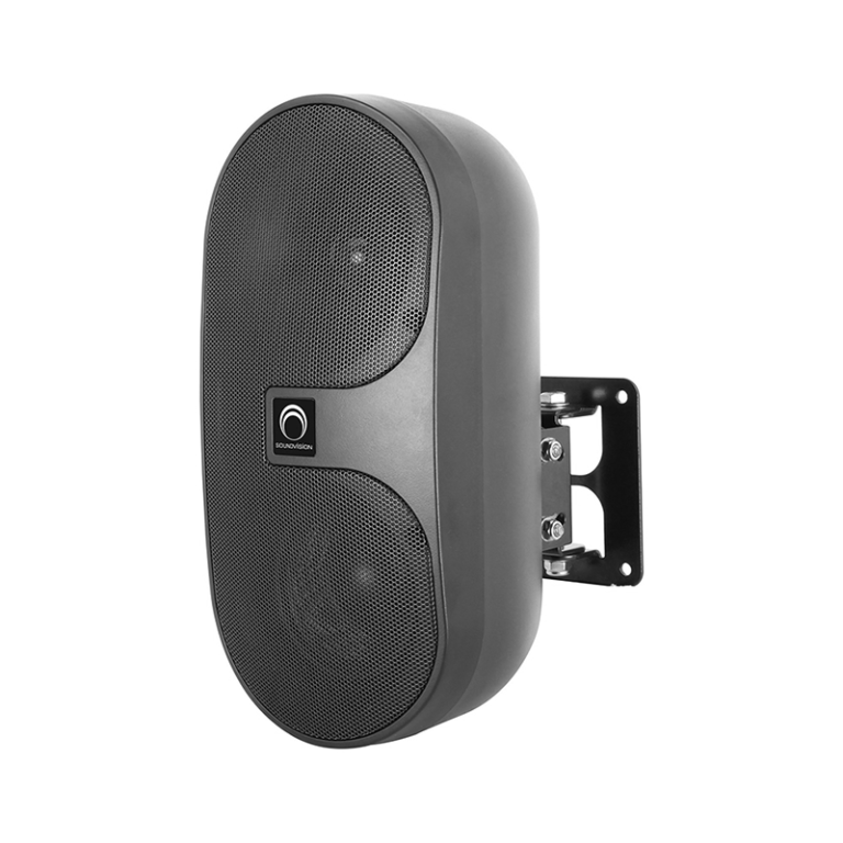 ลำโพงติดตั้ง SoundVision-SVS-42WB ด้านหน้าสีดำ