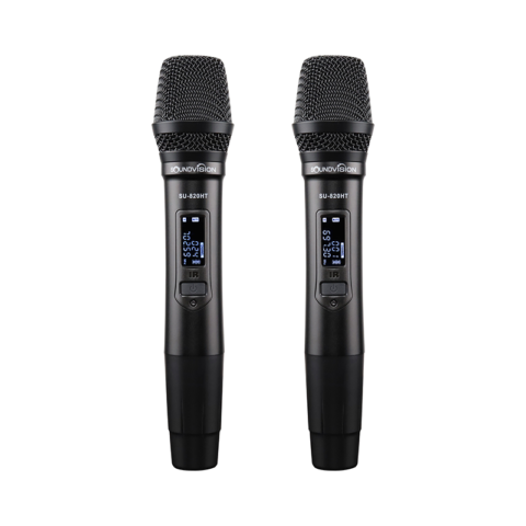 ชุดไมโครโฟนไร้สาย Soundvision SU-820D/HT ไมค์ลอยคู่