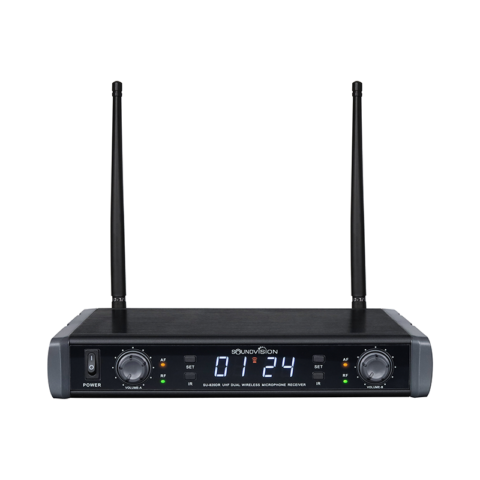 ชุดไมโครโฟนไร้สาย Soundvision SU-820D/HT ตัวรับ ด้านหน้า