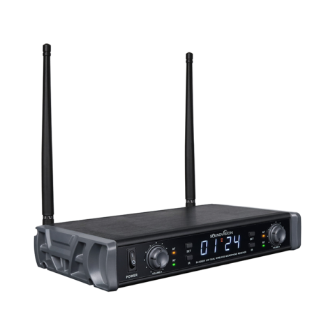 ชุดไมโครโฟนไร้สาย Soundvision SU-820D/HT ตัวรับ ด้านข้าง