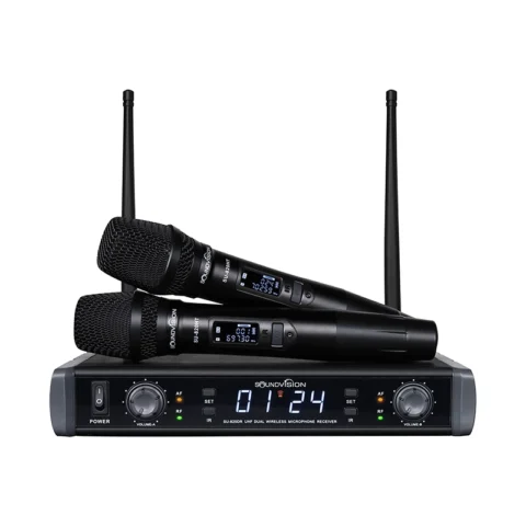 ชุดไมโครโฟนไร้สาย Soundvision SU-820D/HT ตัวรับและไมค์ลอย