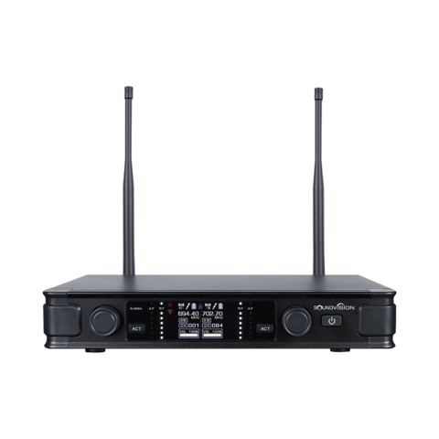 ชุดไมโครโฟนไร้สาย Soundvision SU-850DA ตัวรับ ด้านหน้า