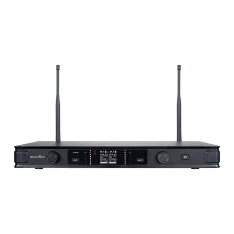 ชุดไมโครโฟนไร้สาย Soundvision SU-850DG ตัวรับ ด้านหน้า