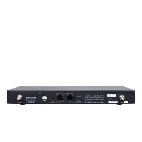 ชุดไมโครโฟนไร้สาย Soundvision SU-890DII/BT ตัวรับ ด้านหลัง