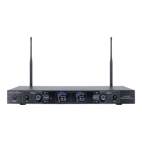 ชุดไมโครโฟนไร้สาย Soundvision SU-890DII/BT ตัวรับ ด้านหน้า